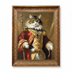 PHABULS Custom Pet Portrait Framed, Royal Renaissance Dog & Cat Art