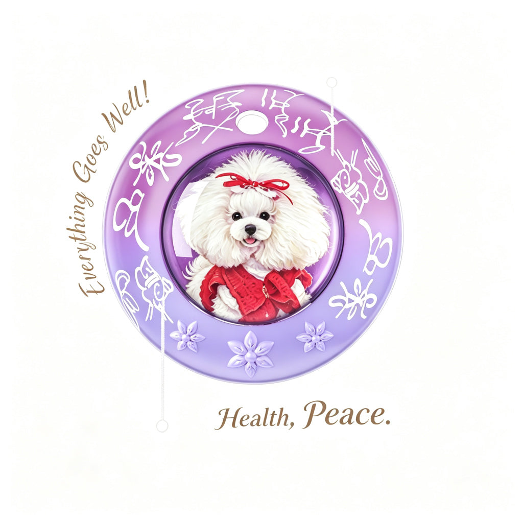 PHABULS Smart Pet Tracker Tag with Adjustable Collar, Apple Find My, Custom Painted ID