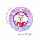 PHABULS Smart Pet Tracker Tag with Adjustable Collar, Apple Find My, Custom Painted ID