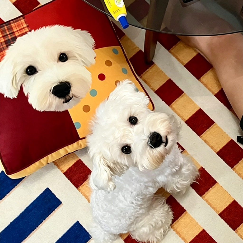 PHABULS Custom Pet Pillow with Insert, Hand-Drawn Portrait