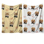 Custom Blanket with Picture, Personalized Pet Photo Face Throw