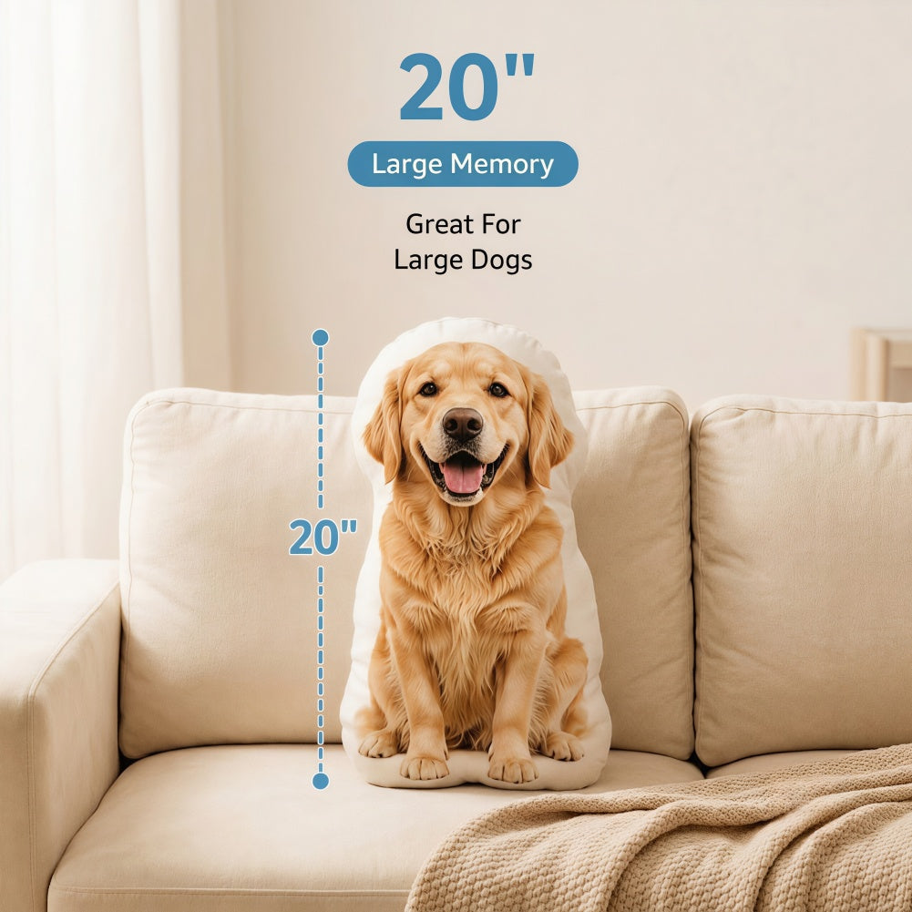 Custom Pet Pillow from Photo, Double-Sided 3D Shaped Picture Plush Animal