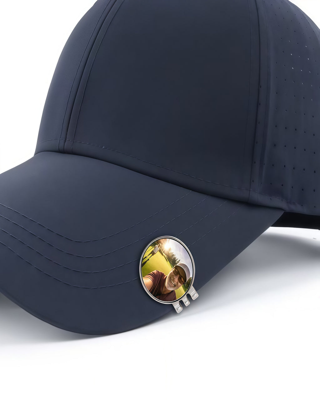 Personalized Golf Ball Marker with Magnetic Hat Clip, Custom Photo Logo Text Ball Marker, Zinc Alloy Golf Marker Hat Clip, Golf Accessories Gift for Men Women