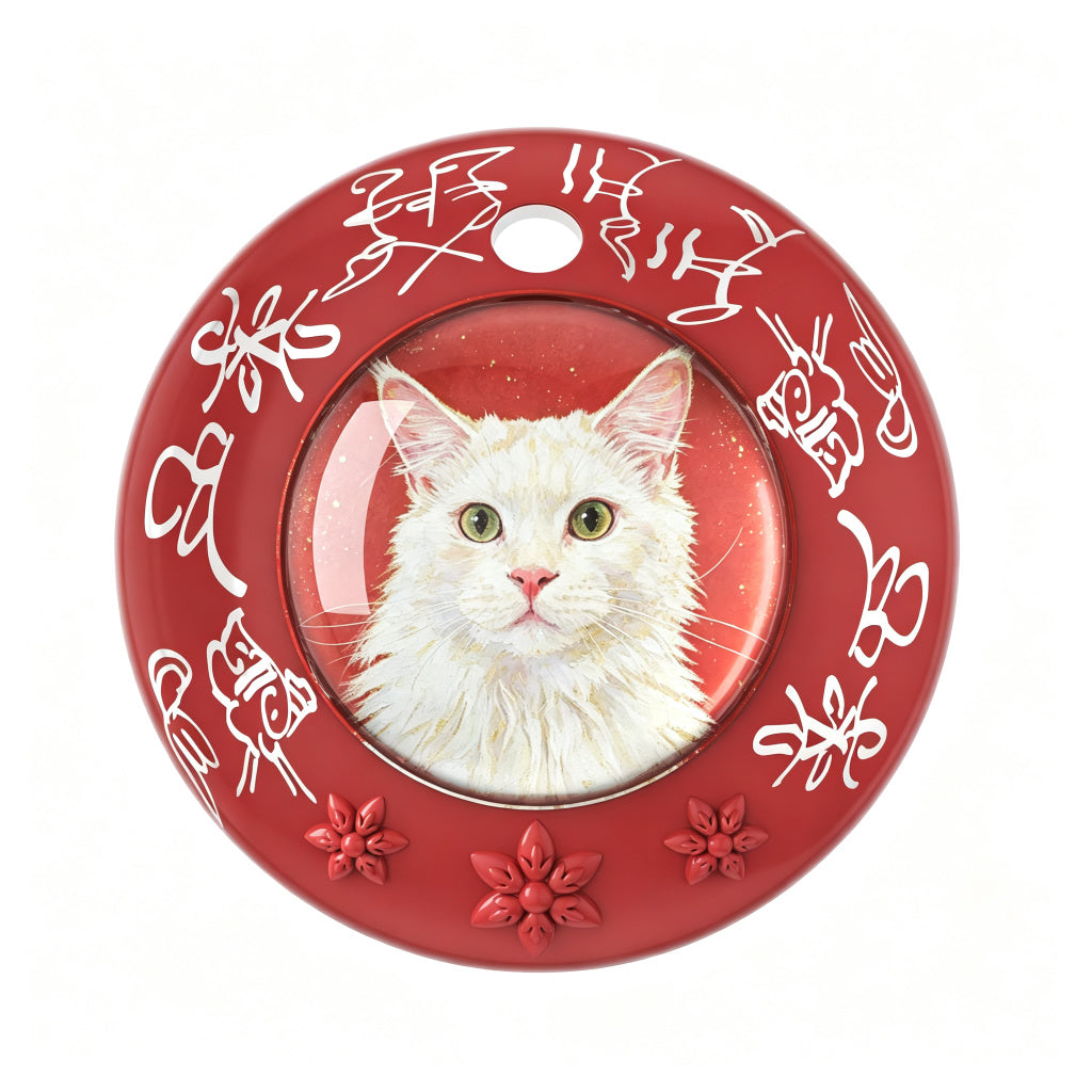 PHABULS Smart Pet Tracker Tag with Adjustable Collar, Apple Find My, Custom Painted ID