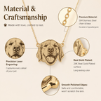 Custom Pet Photo Necklace Personalized Picture Pendant Memorial Jewelry