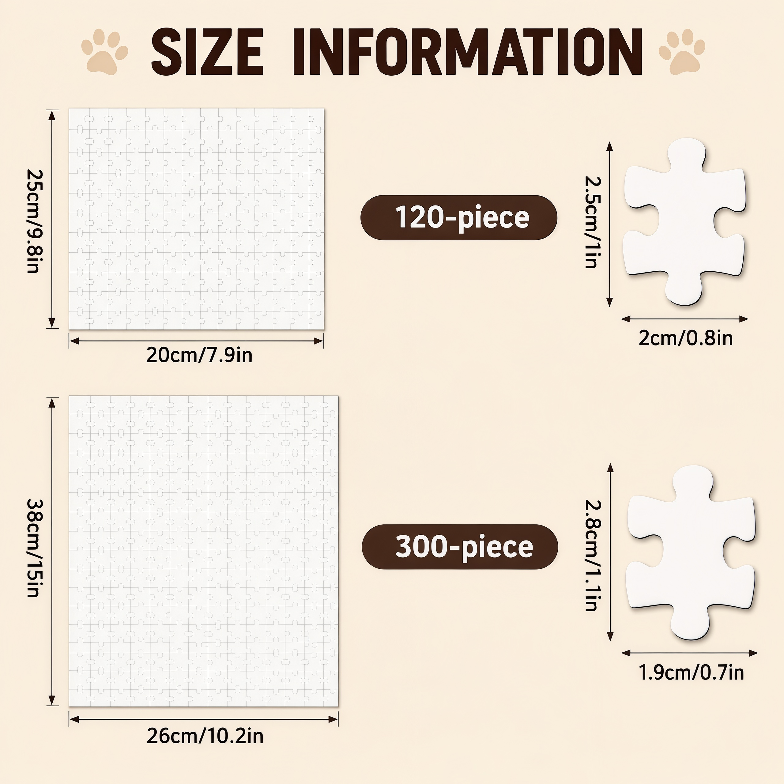 Custom Wooden Pet Photo Puzzle, Personalized Jigsaw 120 300 Pieces