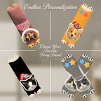 PHABULS Custom Pet Face Seat Belt Cover, 3D Plush Car Accessory
