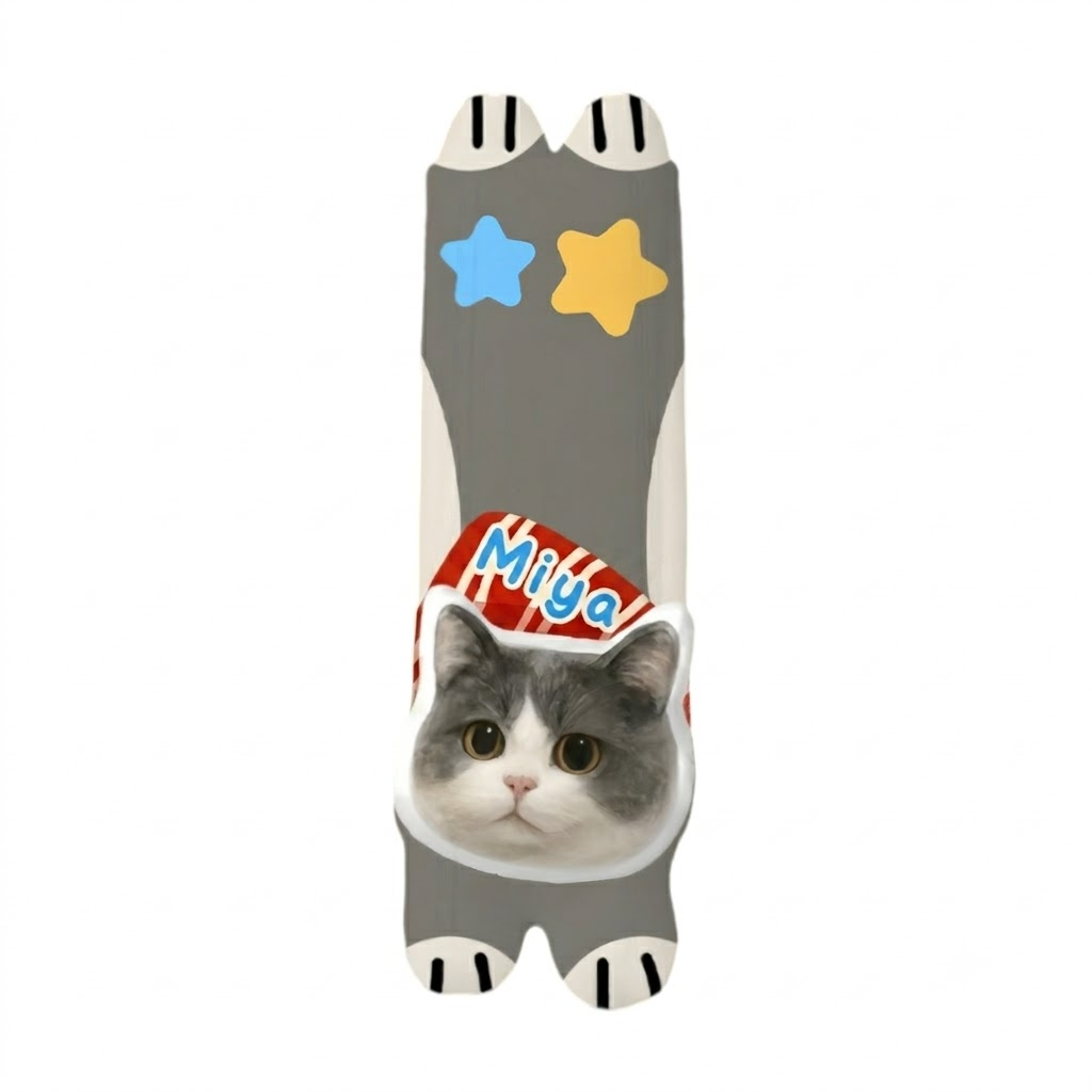 PHABULS Custom Pet Face Seat Belt Cover, 3D Plush Car Accessory