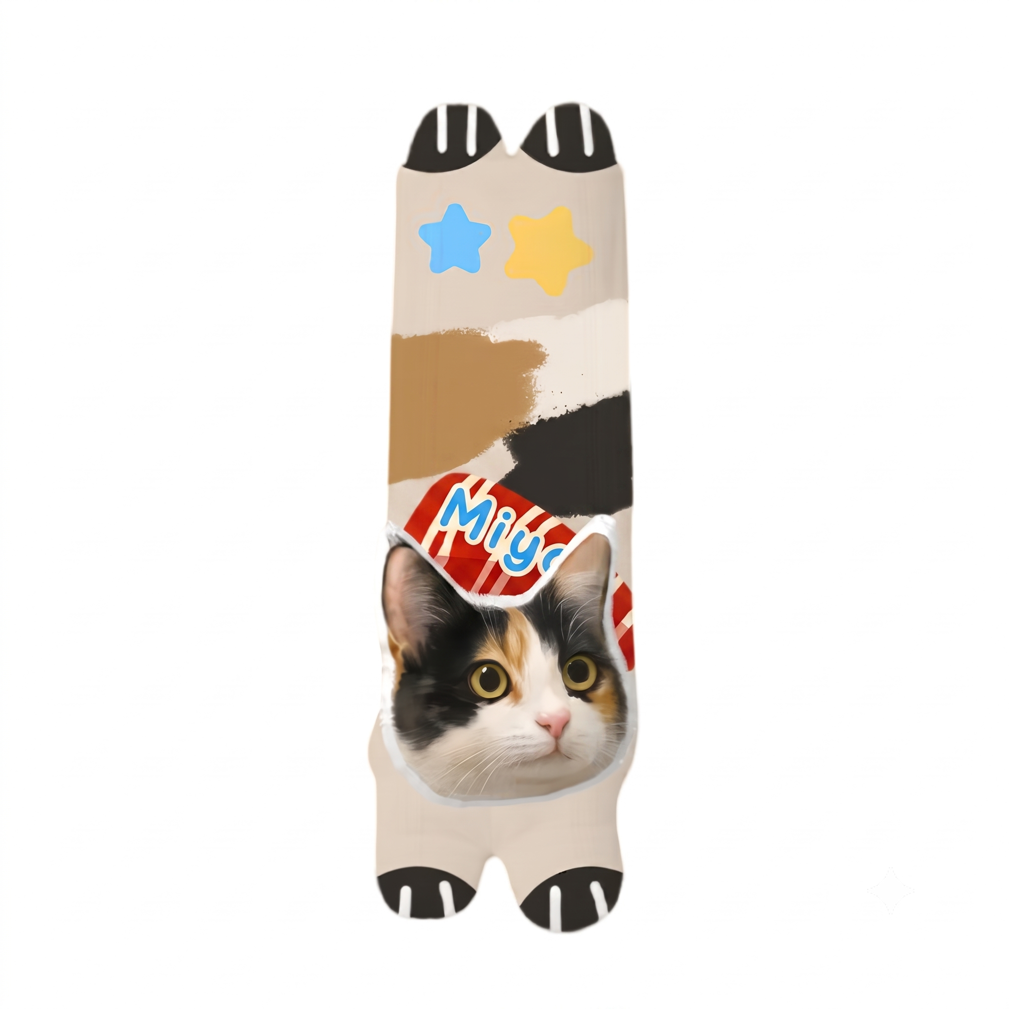 PHABULS Custom Pet Face Seat Belt Cover, 3D Plush Car Accessory